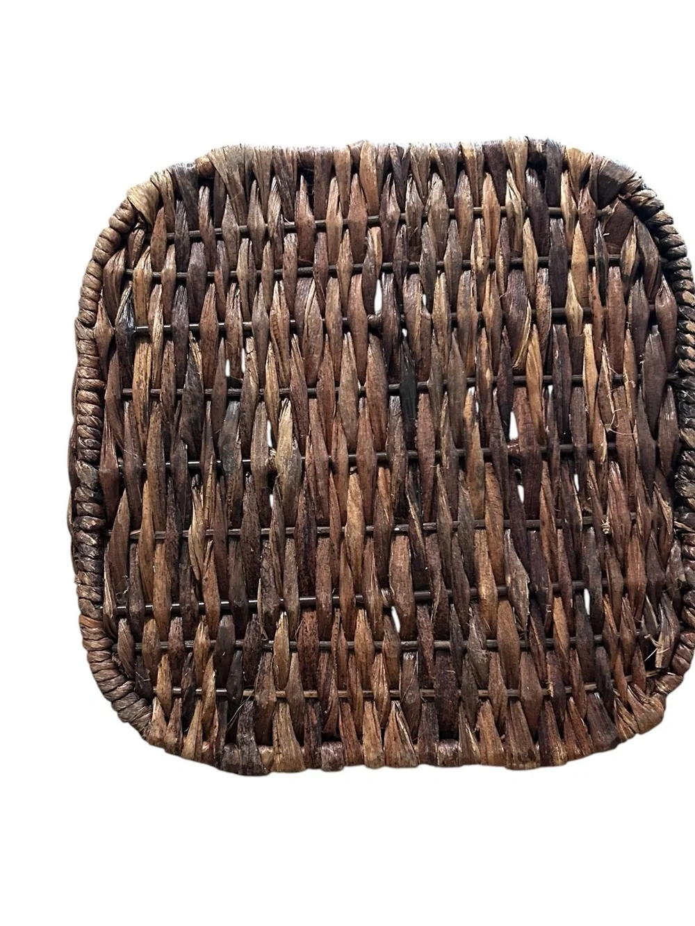 Vintage Woven Rattan Wine Carrier Basket – Brown